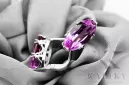 Vintage Earrings Amethyst Sterling silver 925 vec021s